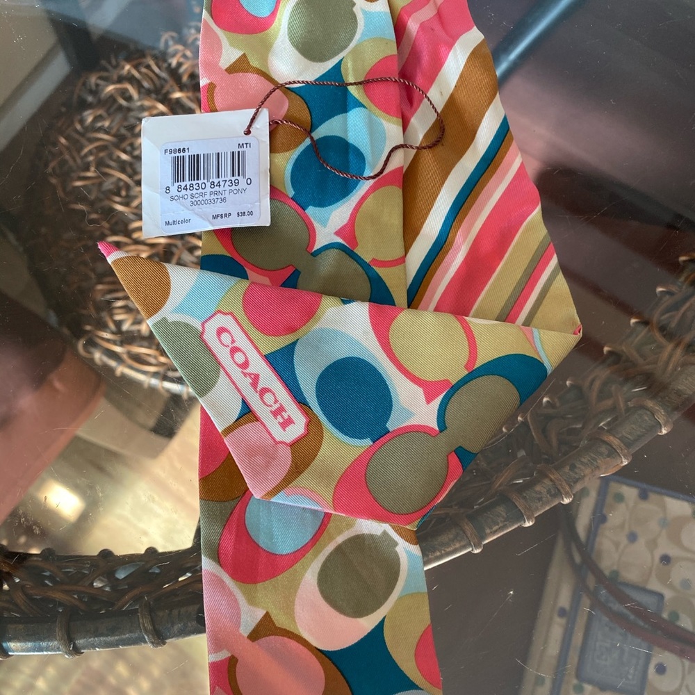 Coach bag scarf